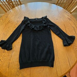 Ralph Lauren Black Label Cashmere Ruffle Sweater M